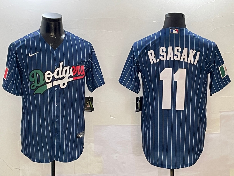 Men Los Angeles Dodgers #11 R Sasaki blue 2025 MLB nike jersey style 19->los angeles dodgers->MLB Jersey